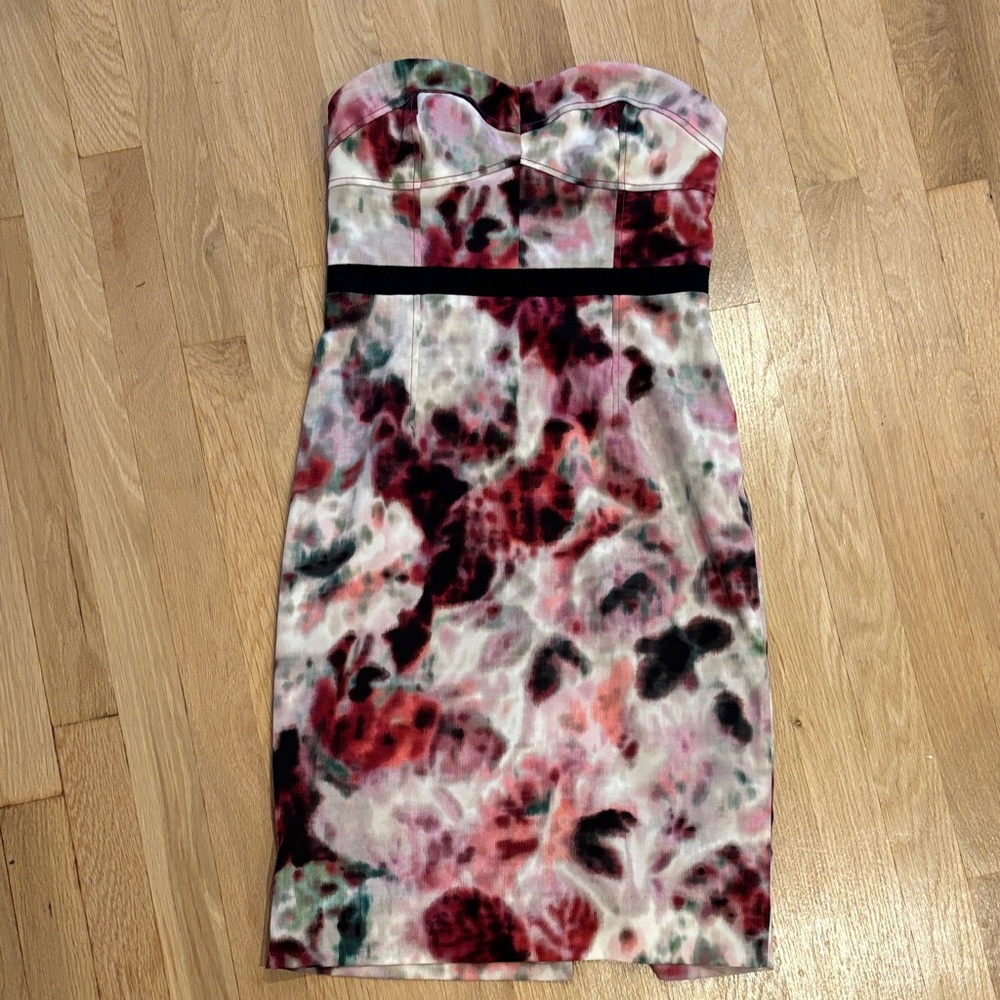 Multicolor Strapless Dress